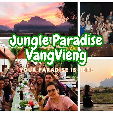 Jungle Paradise Vangvieng - Bungalows فان فيان المظهر الخارجي الصورة