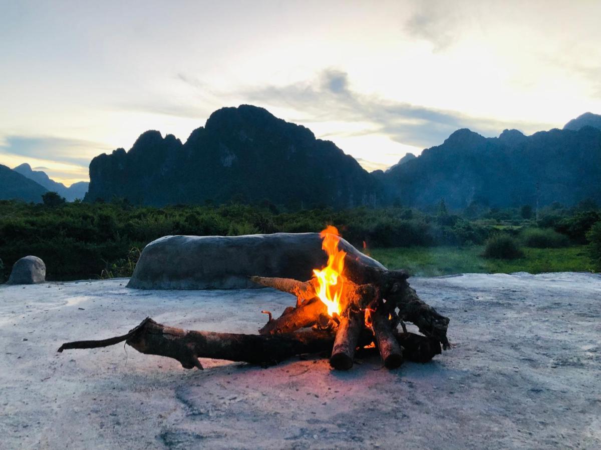 Jungle Paradise Vangvieng - Bungalows فان فيان المظهر الخارجي الصورة